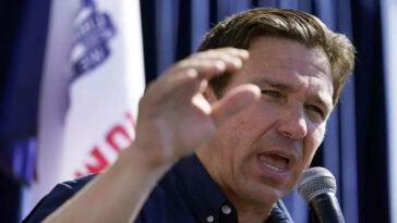 DeSantis leaves campaign trail and returns to Florida facing tropical storm and shooting aftermath