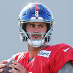 Giants' Daniel Jones reacts to rough joint practice with Lions