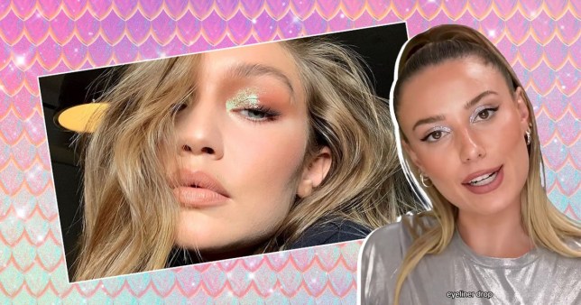 Mermaid eyeshadow trend Tik Tok/Instagram