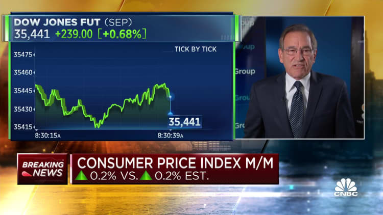 Inflation gauge rose 3.2% annually in July, less than expected