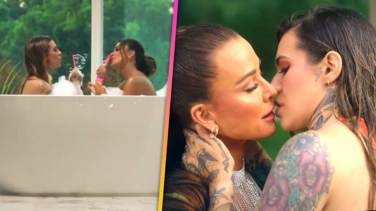 Kyle Richards KISSES, Flirts and Takes a Bath With Morgan Wade in Music Video