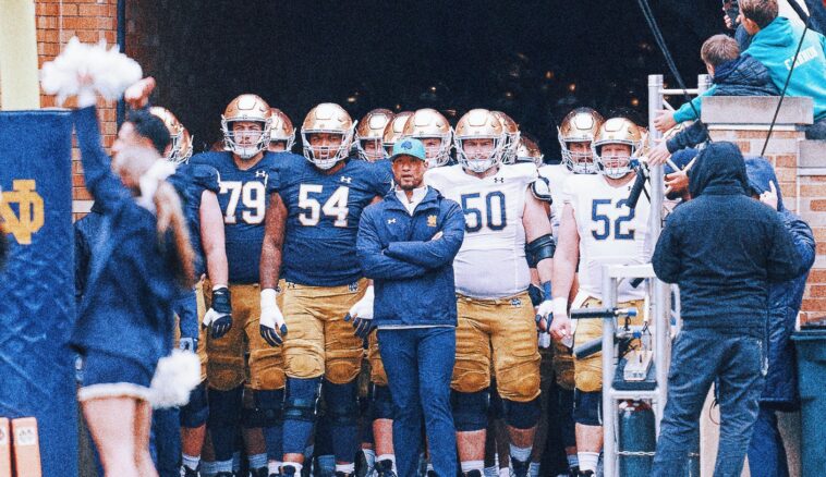 Notre Dame fans painting Dublin green ahead of season opener vs. Navy