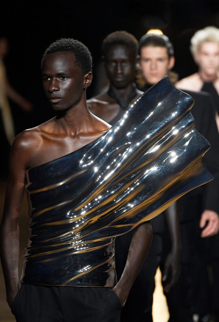 Shine On: Metallics Light Up Menswear for Spring 2024