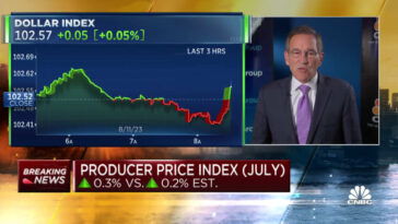 Wholesale prices rose 0.3% in July, higher than expected