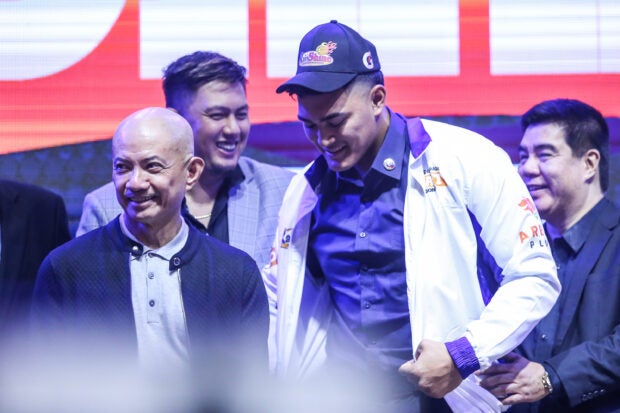 Rain or Shine coach Yeng Guiao during the PBA Draft 2023.