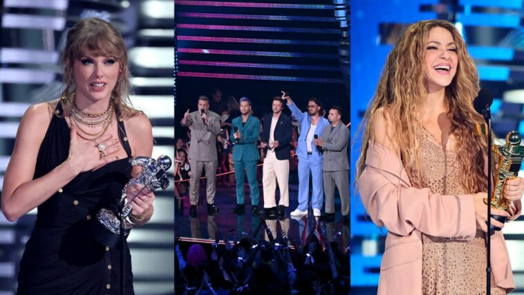 2023 VMAs: Taylor Swift Wins, ‘N Sync Reunites and Shakira Slays