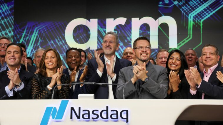 Arm climbs 25% in Nasdaq debut after pricing IPO at $51 a share