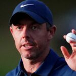 BMW PGA Championship: Rory McIlroy birdies final hole to avoid cut as Ludvig Åberg shares lead at Wentworth