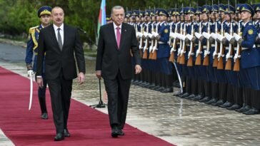 Erdogan meeting Azerbaijan’s Aliyev as thousands flee Nagorno-Karabakh