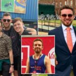 (L-R) Mason, with his friends at a festival, running the London Vitality 10km, and with his mum (Picture: Mason Morgan)