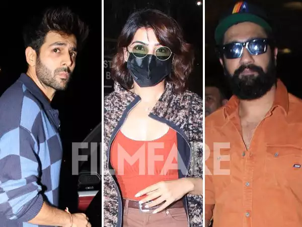 Kartik Aaryan, Samantha Ruth Prabhu and Vicky Kaushal get clicked in the city