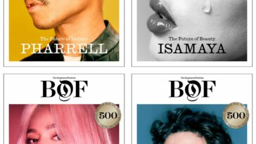 Pharrell Williams, Isamaya Ffrench, Karol G and Lorenzo Bertelli Are This Year’s BoF 500 Cover Stars