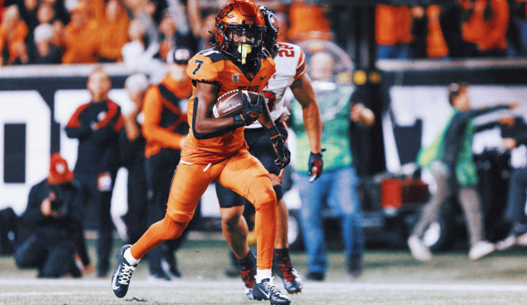 Silas Bolden has 2 TDs to help No. 19 Oregon State beat No. 10 Utah, 21-7