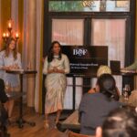 The Business of Beauty's inaugural executive event at Hotel Chelsea, New York City. Pictured from left: Alice Gividen, BoF's associate director of content strategy, Priya Rao, executive editor of the Business of Beauty, and Robin Mellery-Pratt, BoF's head of content strategy