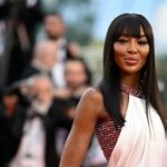 Naomi Campbell at Cannes Film Festival wearing a white dress