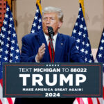 Trump jabs at Menendez and Biden in Michigan