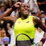 US Open: Coco Gauff reaches women's singles final but only after long delay due to climate change protesters