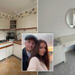 Pictures of the couple and their house