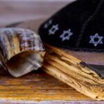 Still Life of Jewish symbols for Rosh Hashana