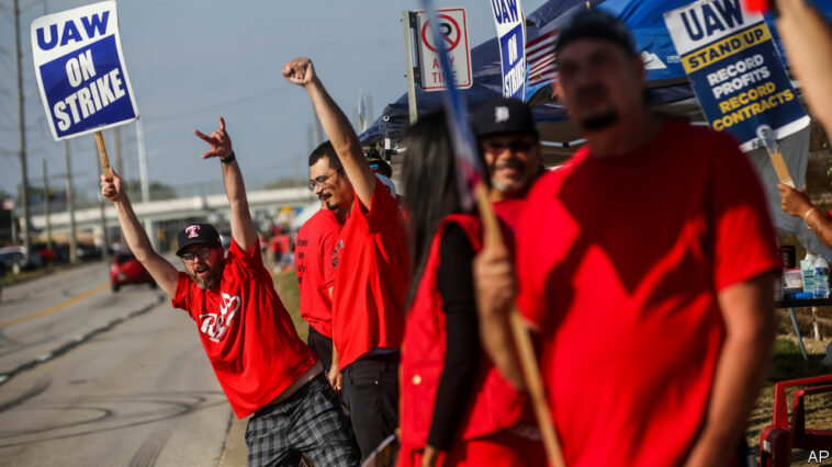 Will the auto workers’ strike jeopardise Joe Biden’s manufacturing boom?