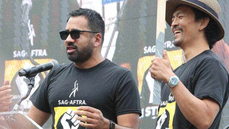 ‘Harold & Kumar’ Duo Kal Penn, John Cho Reunite at Strike Rally: “We Have the Munchies for a Fair Deal”