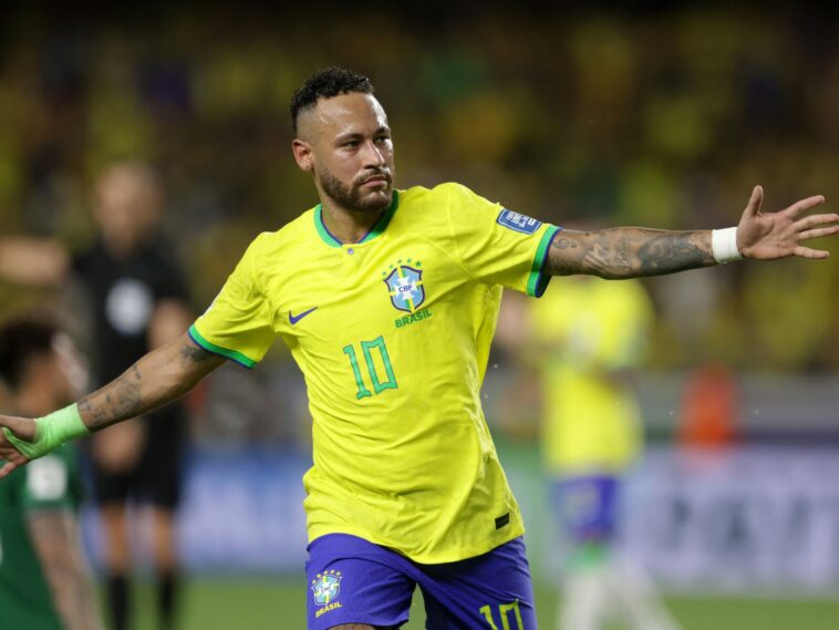 ‘I have no words’: Neymar breaks Pele’s Brazil goal-scoring record