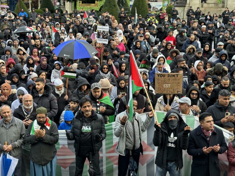 AS IT HAPPENED: Crowds gather at rally for Palestine in town centre