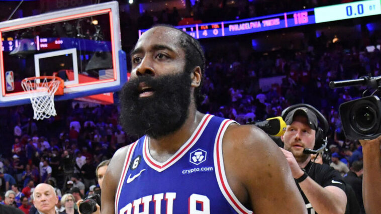 Former Warriors GM gives 76ers advice on James Harden situation