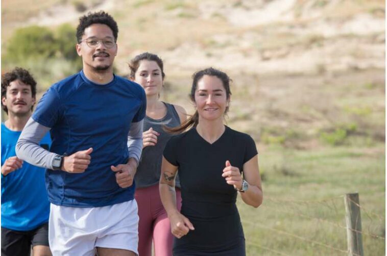 group of joggers