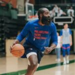 James Harden joins Philadelphia 76ers training camp in Colorado.