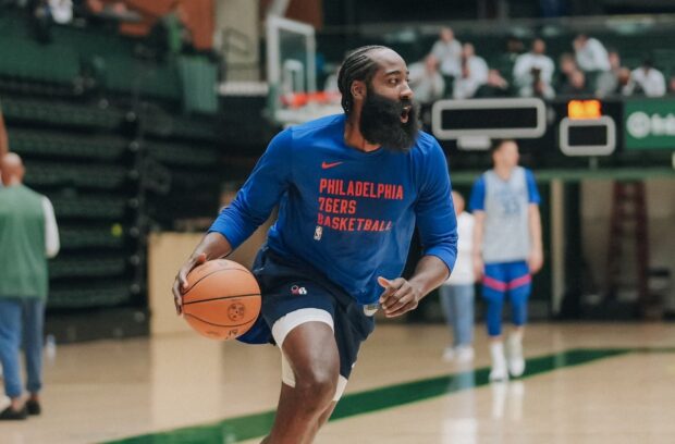 James Harden joins Philadelphia 76ers training camp in Colorado.