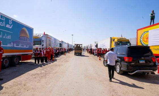 Second aid convoy ‘another glimmer of hope’ for millions in Gaza: UN relief chief