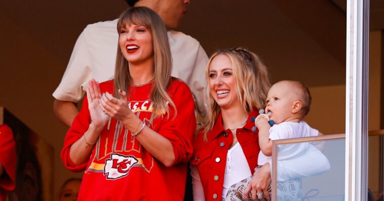 Taylor Swift Sent Brittany Mahomes '1989 (Taylor's Version)' Cardigan