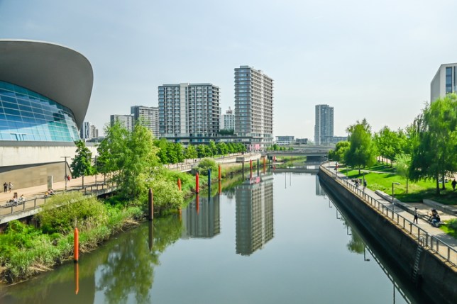 London Aquatics Center in Stratford