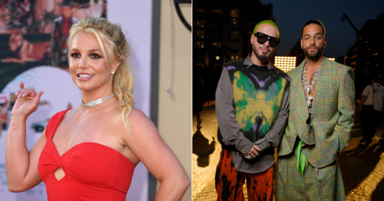 We Have So Many Questions About Britney Spears's Dinner with Maluma and J Balvin