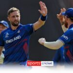 Chris Woakes strikes early to dismiss David Warner