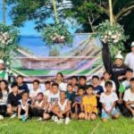 Young kids attend the ground-breaking ceremony for Hidilyn Diaz-Naranjo's newest weightlifting academy. CONTRIBUTED PHOTO