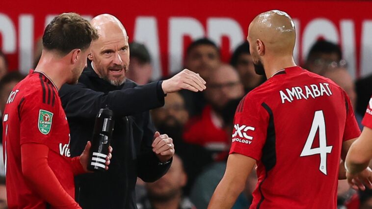 Erik ten Hag issues instructions to his team