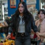 Melissa Barrera and Jenna Ortega in a scene from Scream VI