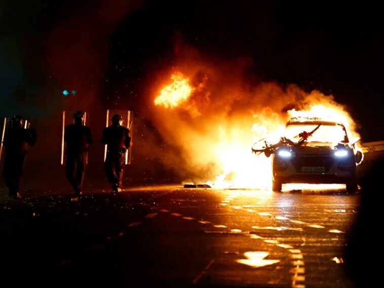 Violent protests in Dublin after children injured in knife attack