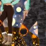 Image of thermal leggings on fun background