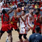 NorthPort Batang Pier's Arvin Tolentino against San Miguel Beermen. –PBA IMAGES