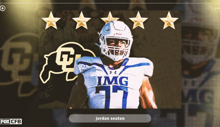 Five-star OL recruit Jordan Seaton commits to Colorado