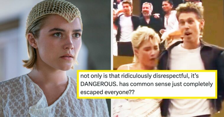 Florence Pugh Was Hit In The Eye By An Object Thrown At Her At A "Dune: Part Two" Panel