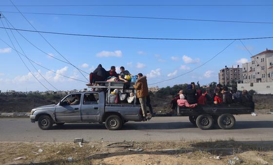 Gaza: UN calls for urgent aid scale-up amid new mass exodus to Rafah