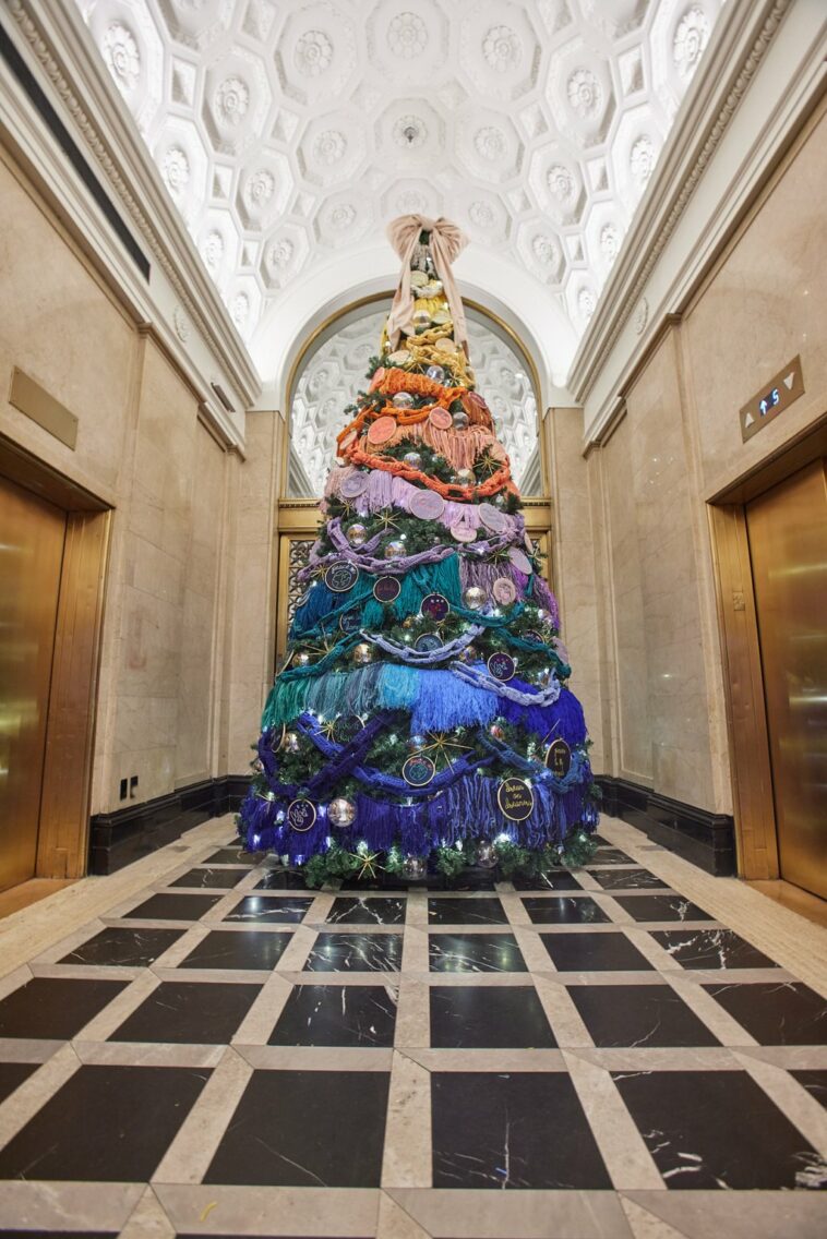 In D.C., a Holiday Tree, Lingua Franca Style 