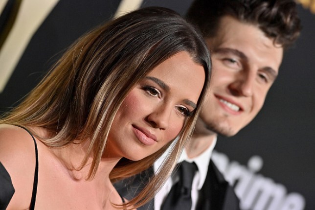 Gabby Barrett and Cade Foehner attend the 58th Academy of Country Music Awards at The Ford Center at The Star on May 11, 2023 in Frisco, Texas.