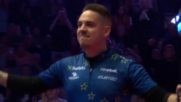 Mosconi Cup: Dominant Europe need just four more points to beat USA after opening up 7-1 lead