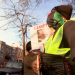 Pro-Palestine activists outside Jake Sullivan's home on Christmas Day