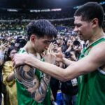 An emotional Kevin Quiambao celebrates after La Salle won its first UAAP championship since 2016 at the expense of UP in Game 3 of the UAAP Season 86 men's basketball Finals.–MARLO CUETO/INQUIRER.net